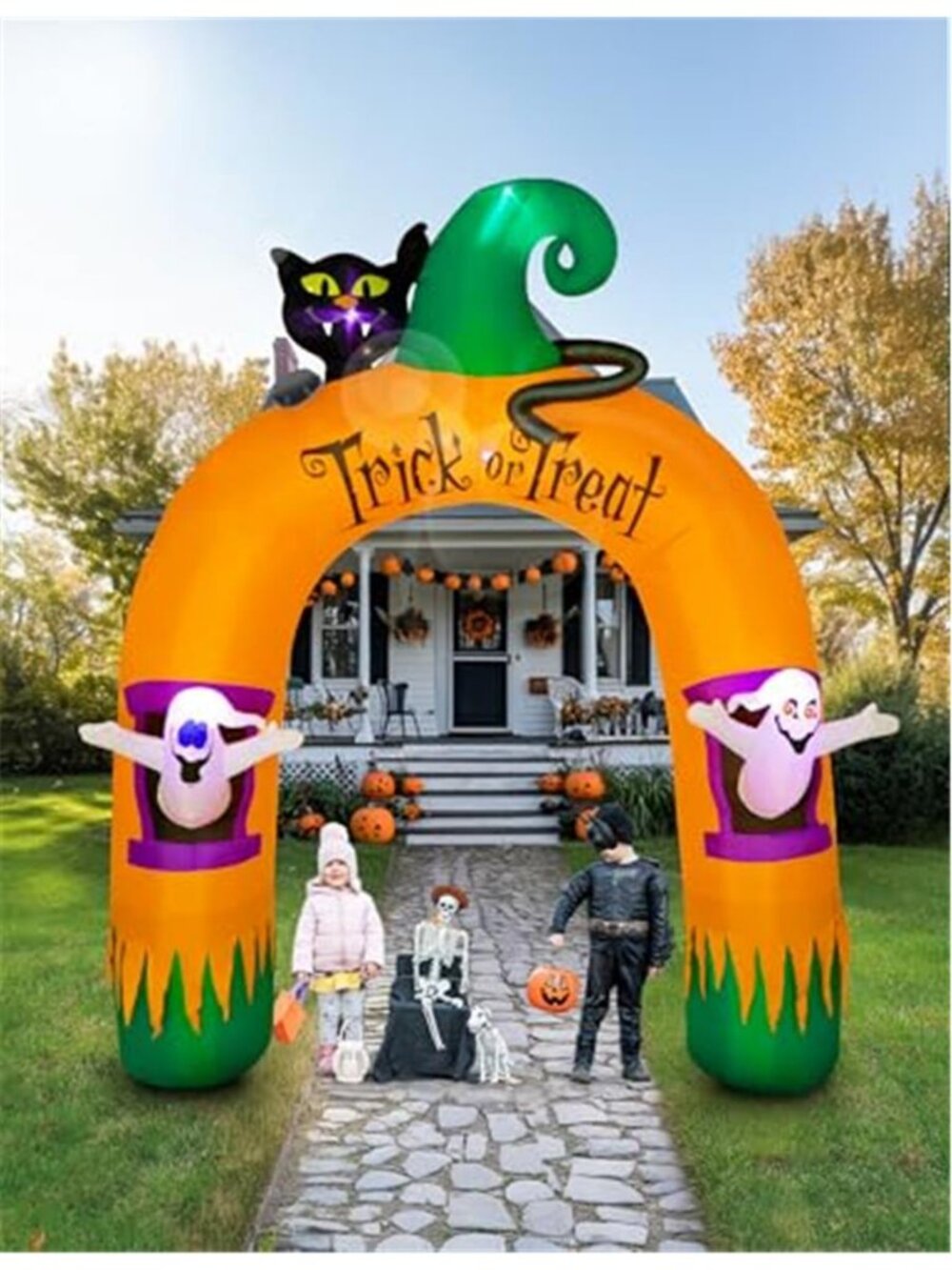 10FT Large Halloween Inflatable Archway Decoration, Halloween Blow Up Lighted - Picture 6 of 7